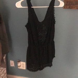 Swim cover up romper